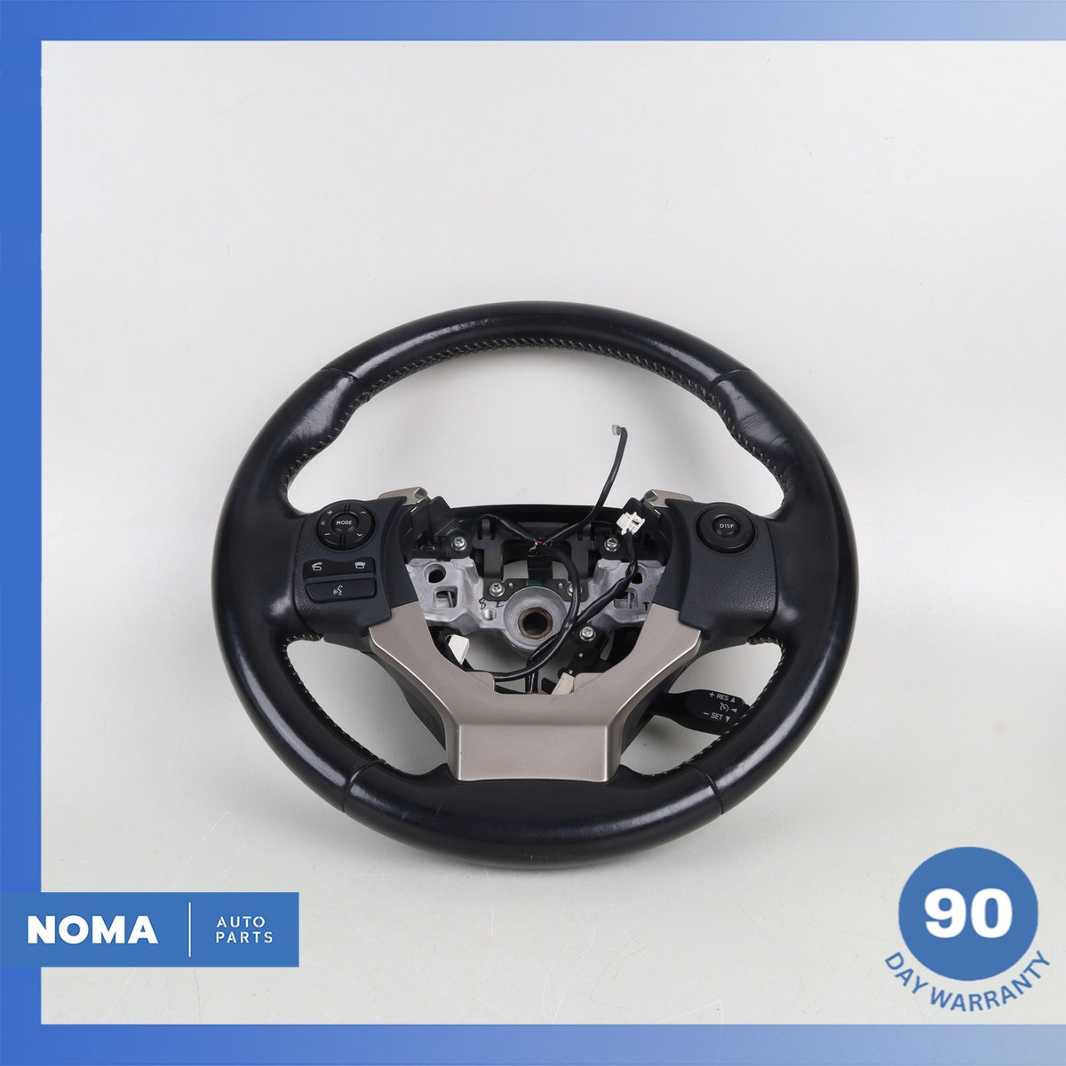 14-17 Lexus ZWA10 CT200h Leather Steering Wheel w/ Switches Black OEM - photo 2