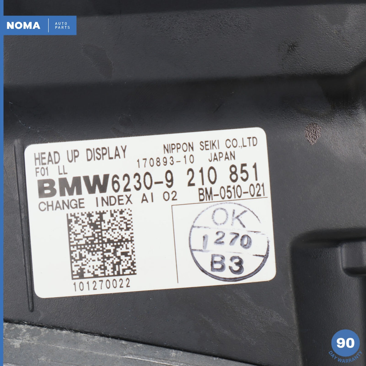 09-11 BMW 750Li F01 F02 Dashboard Head-Up Display Screen Projector 9210851 OEM - photo 21