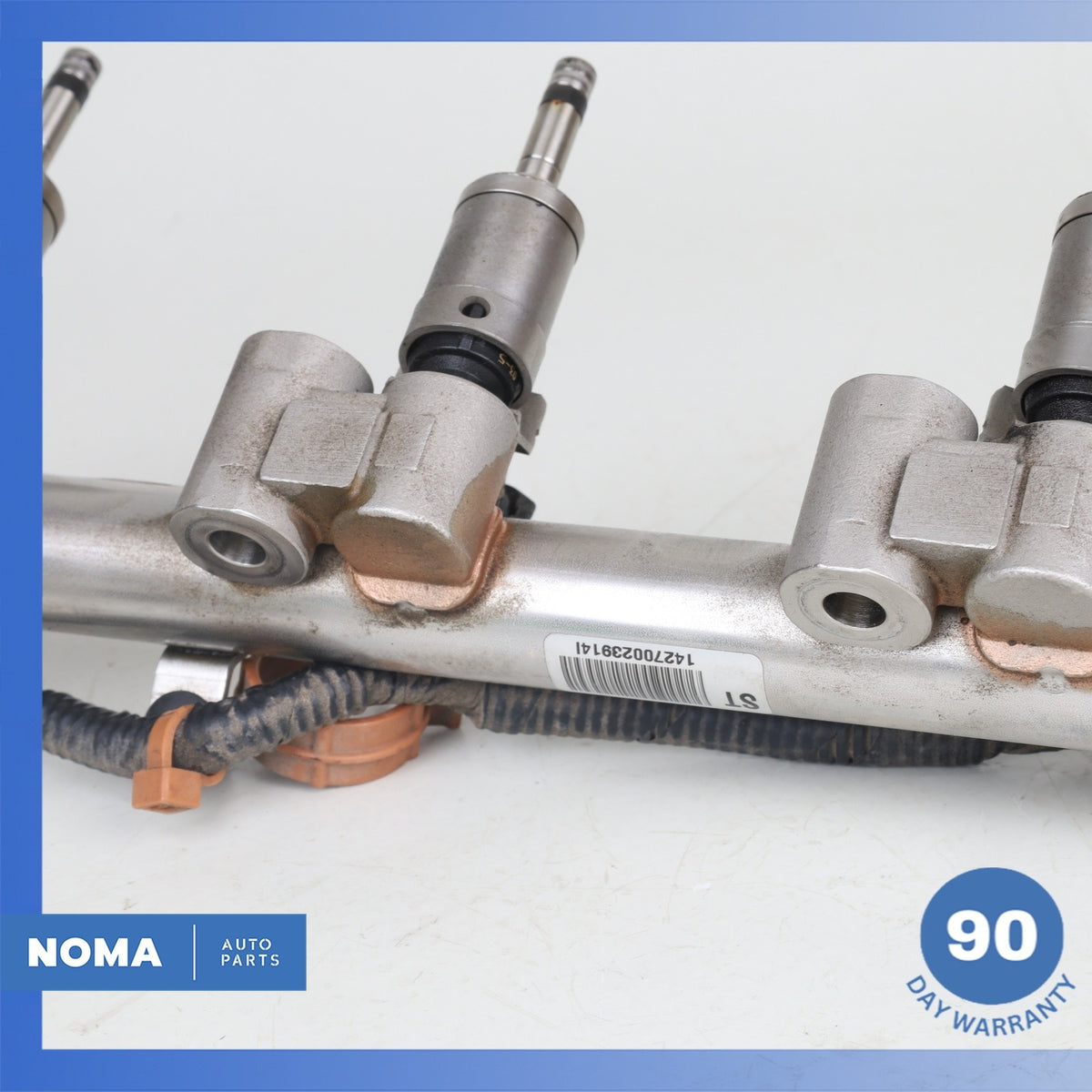 12-17 Jaguar X250 XF XE Evoque L538 2.0 Fuel Injector Rail w/ Injectors OEM 74k - photo 14