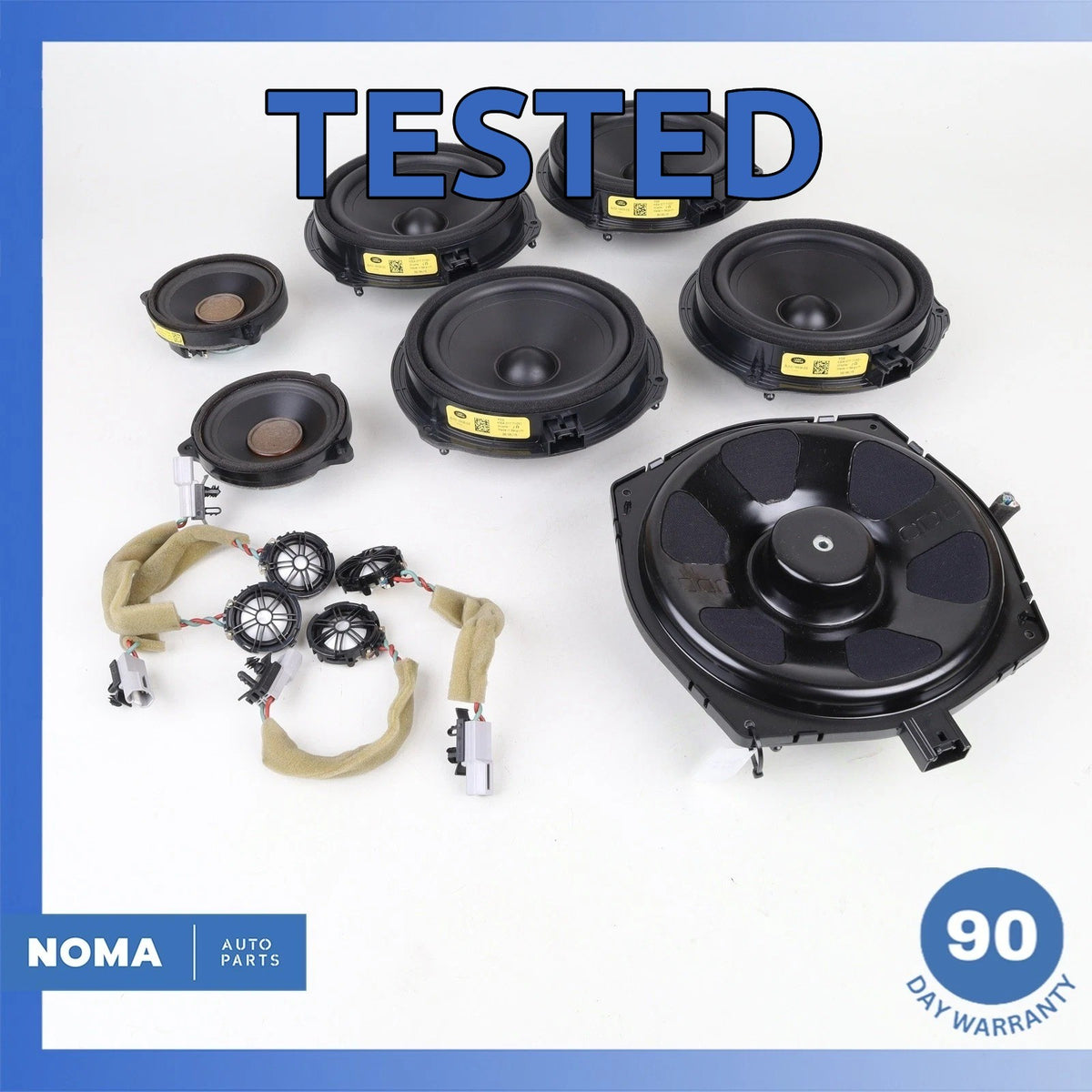 12-19 Range Rover Evoque L538 L550 Front & Rear Hi-Line 600W Speaker Set OEM - photo 1