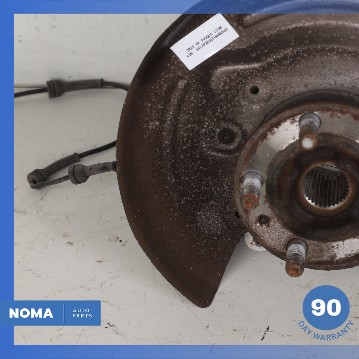 18-19 LR Range Rover Evoque L538 Rear Right Spindle Knuckle Hub w/ Shield OEM - photo 6