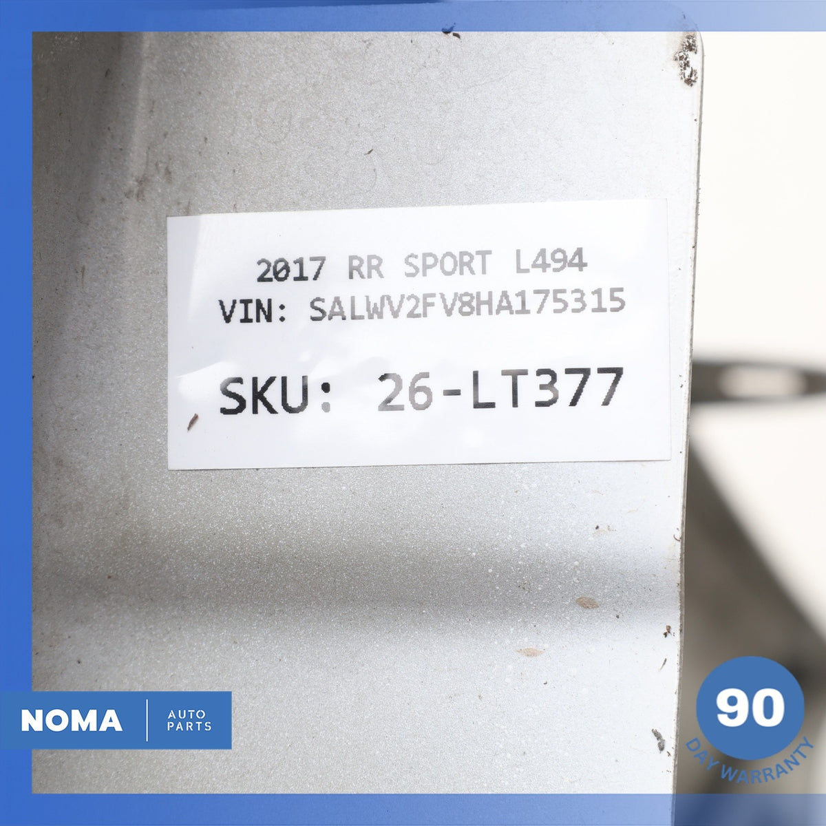 14-17 LR Range Rover Sport L494 Front Left Driver Side Fender Panel White OEM - photo 12