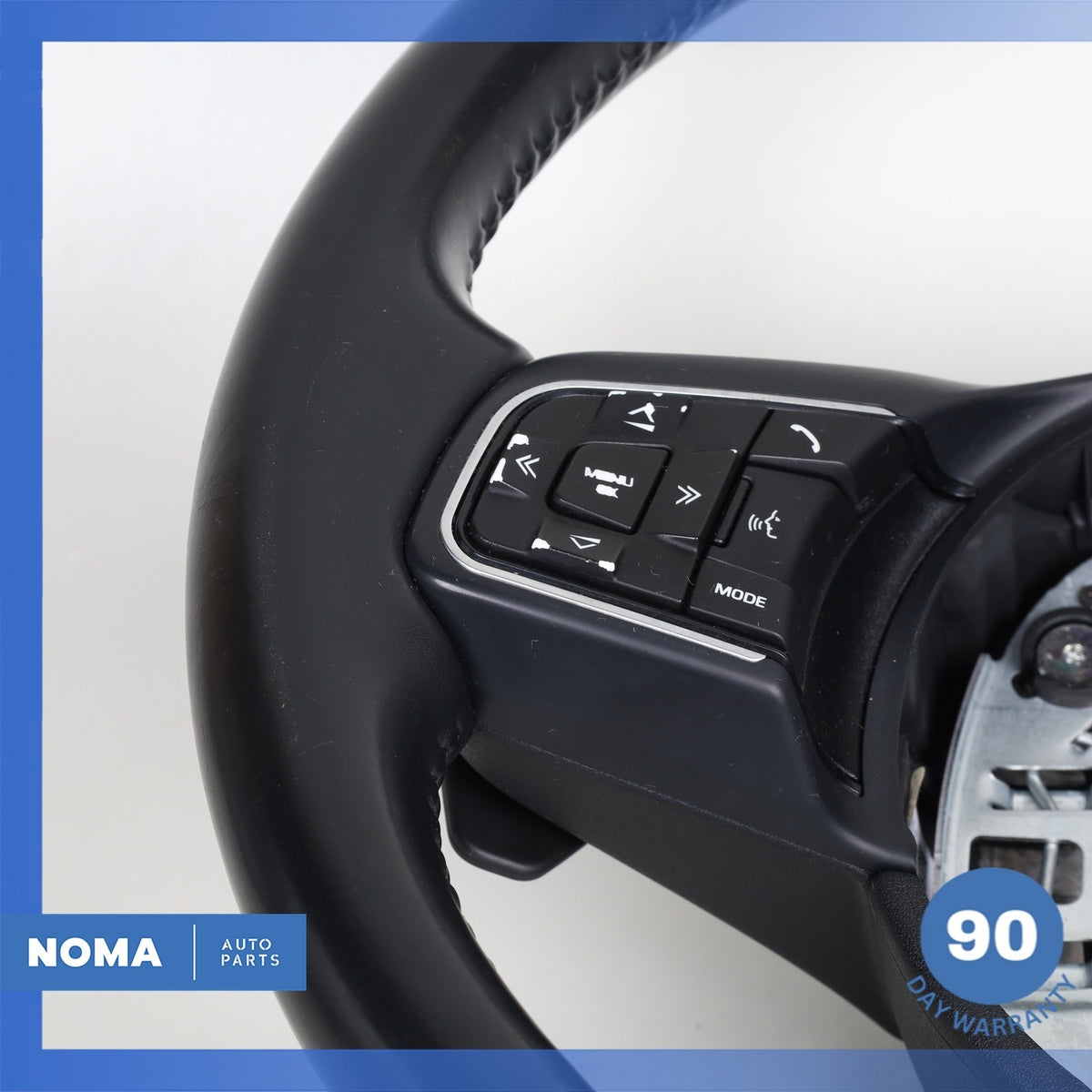 16-21 Jaguar X760 XE F-Pace XF Steering Wheel w/ Paddle Shifters Black OEM - photo 5