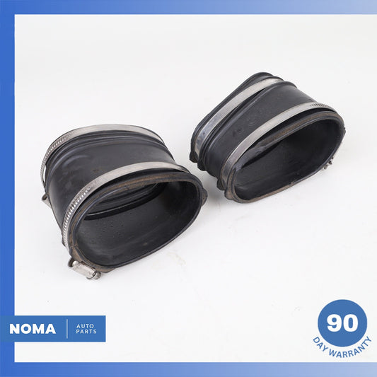 BMW F02 750i 4.4L V8 N63 Left & Right Air Intake Duct Rubber Boot Set OEM - photo 1