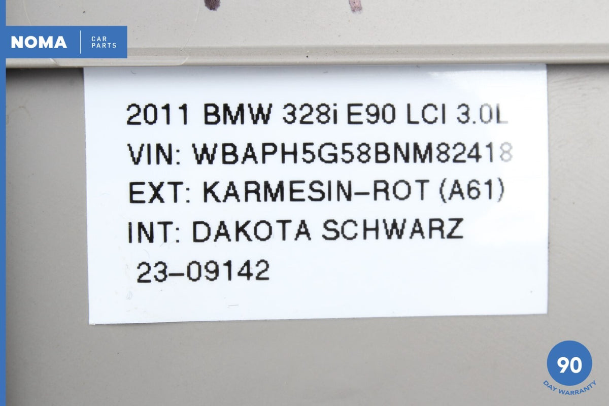09-13 BMW E90 328i Rear Right Passenger Side C-Pillar Trim Cover 51437249660 OEM - photo 17