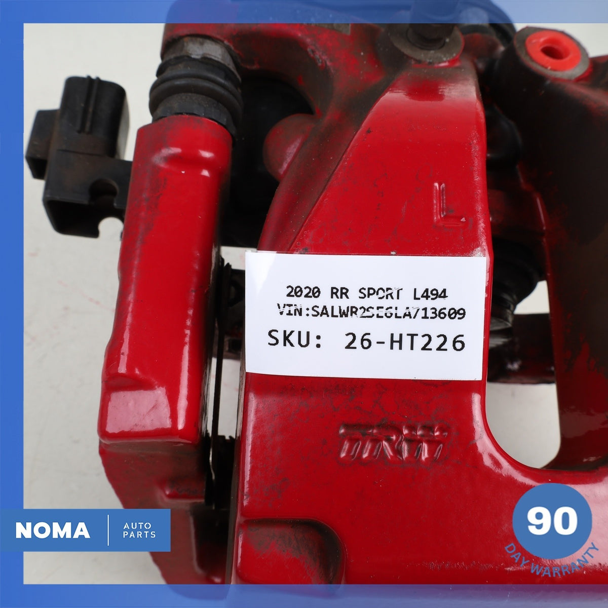 18-22 LR Range Rover Sport L494 L405 Rear Left Brake Caliper w/ Actuator Red OEM - photo 11