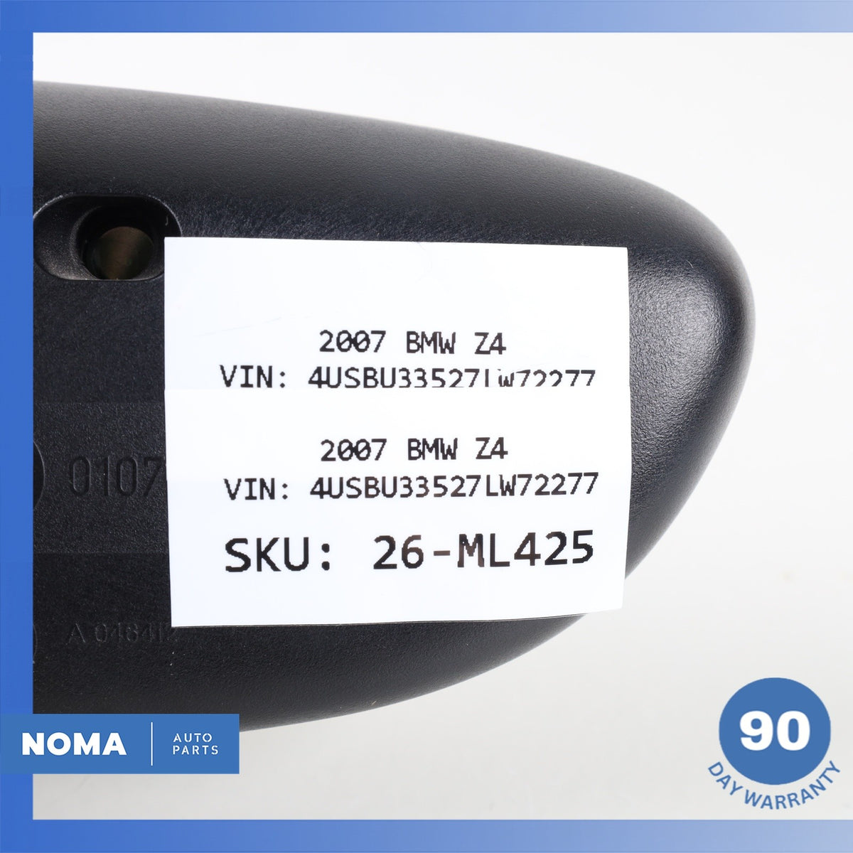 03-08 BMW E85 Z4 Interior Rear View Mirror Black OEM - photo 15