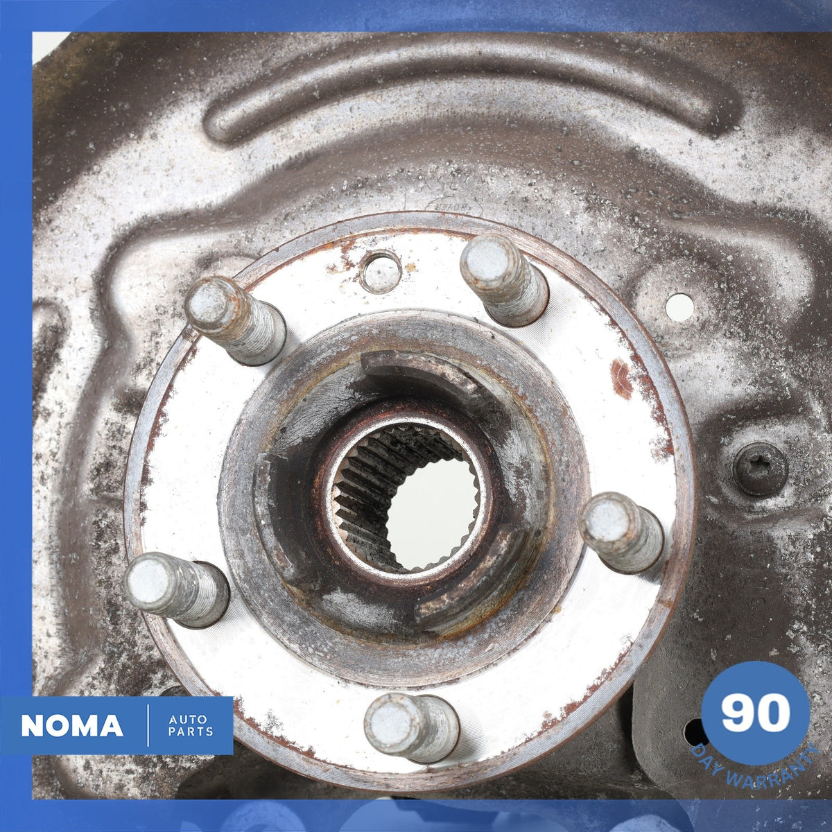 12-19 LR Range Rover Evoque L538 Rear Left Spindle Knuckle Hub w/ Shield OEM - photo 2