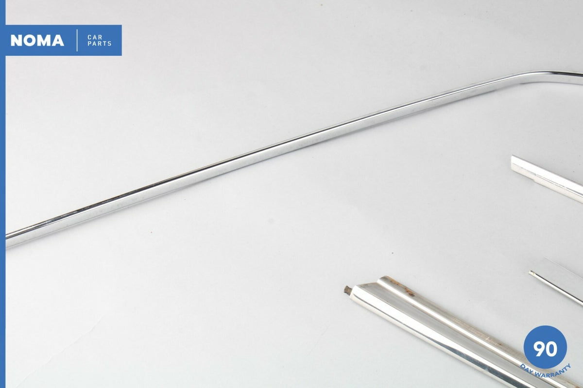 84-87 Jaguar XJ6 Series III Rear Right Side Door Window Molding Chrome Set OEM - photo 2