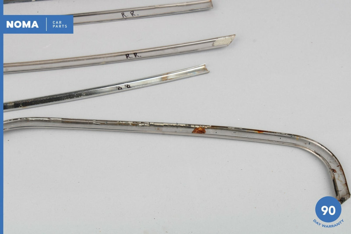 84-87 Jaguar XJ6 Series III Rear Right Side Door Window Molding Chrome Set OEM - photo 9