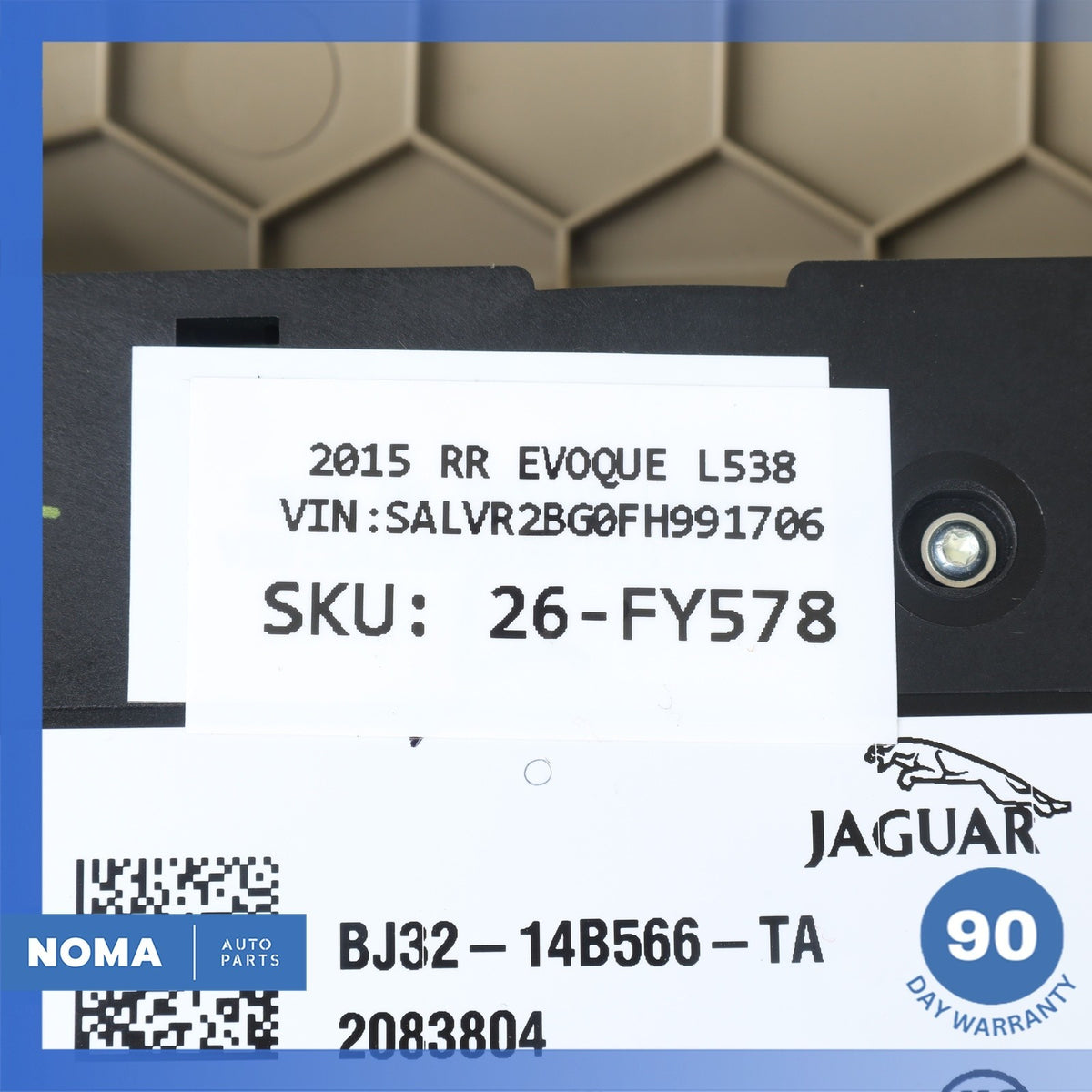 12-19 LR Range Rover Evoque L538 Front Left Seat Adjustment Switch w/ Trim OEM - photo 16