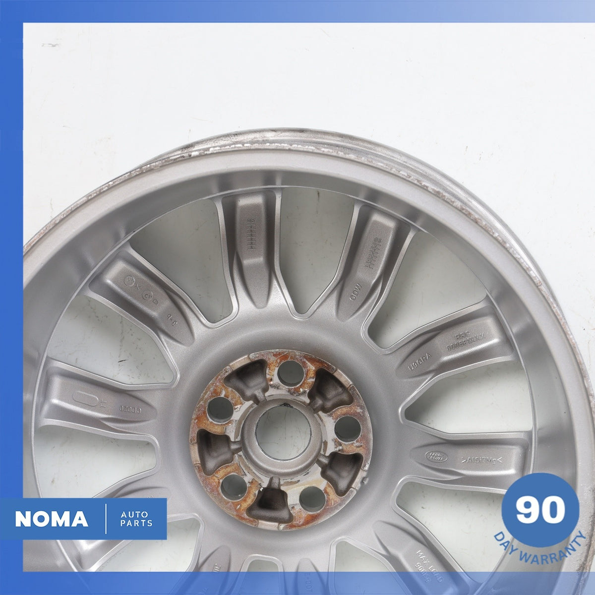 06-09 LR Range Rover Sport L320 Silver Sparkle 9.5 x R20 20" Wheel Rim OEM - photo 10