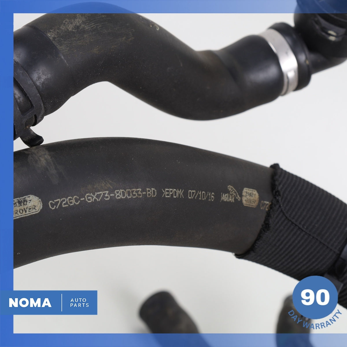 17-20 Jaguar X760 XE XF 2.0L Engine Motor Cooling Hose w/ Thermostat Set OEM - photo 10
