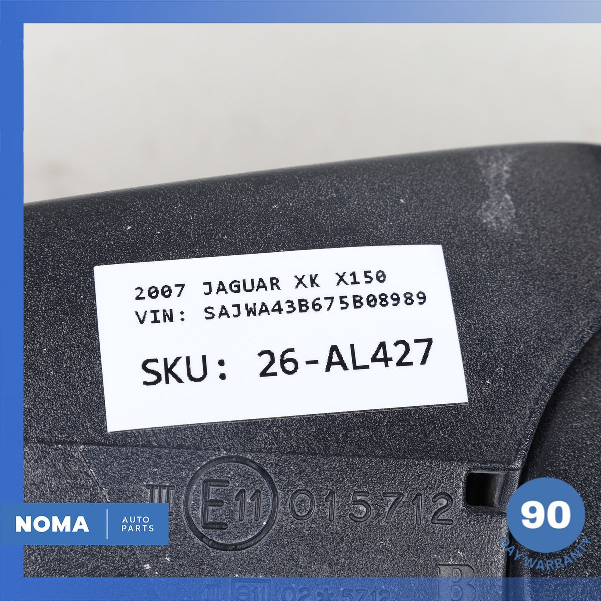 07-09 Jaguar X150 XK XKR Left Side Door Rear View Mirror Black C2P11139 OEM - photo 13