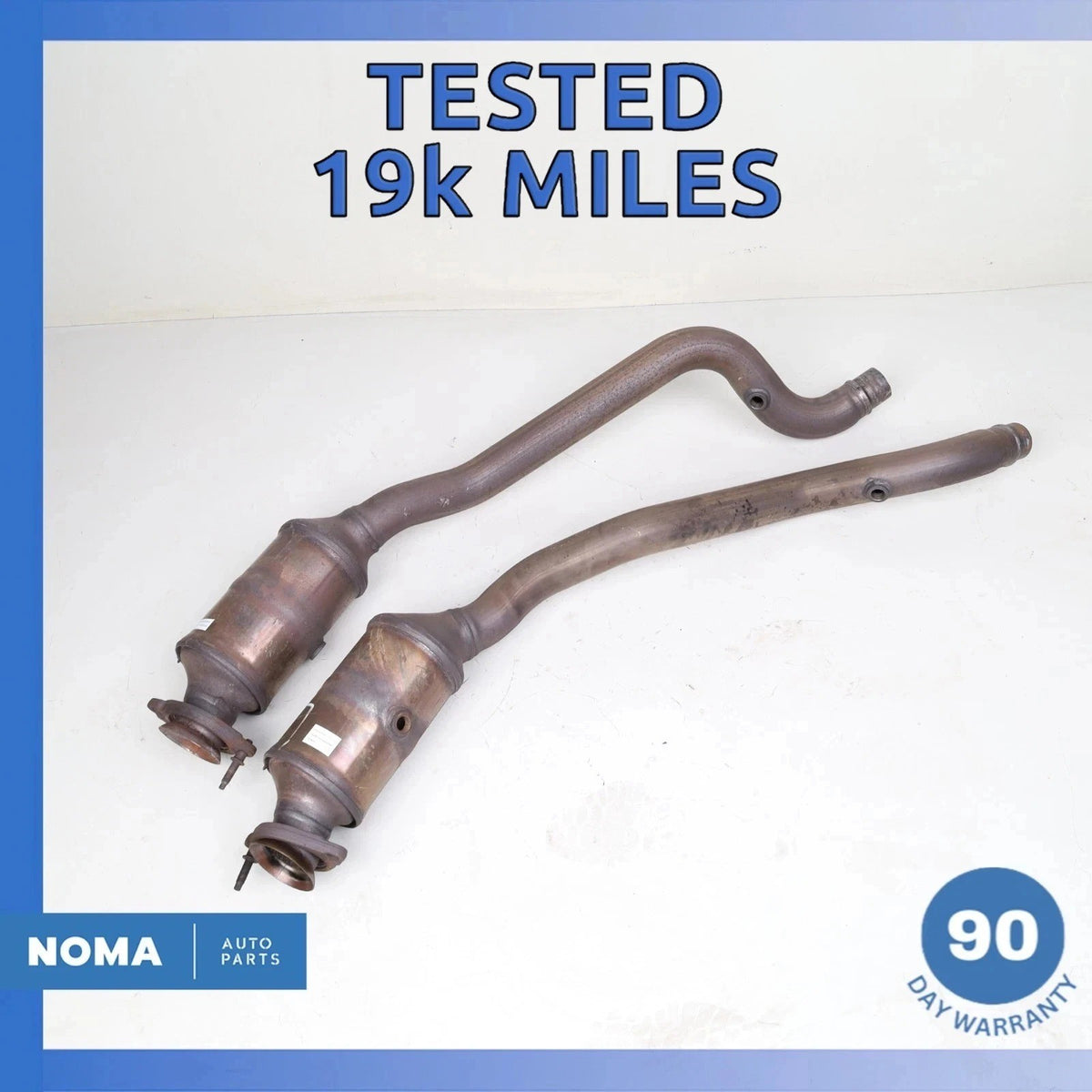 16-20 Jaguar X152 F-Type-S RWD Left & Right Side Exhaust Downpipe Set OEM 19k - photo 1