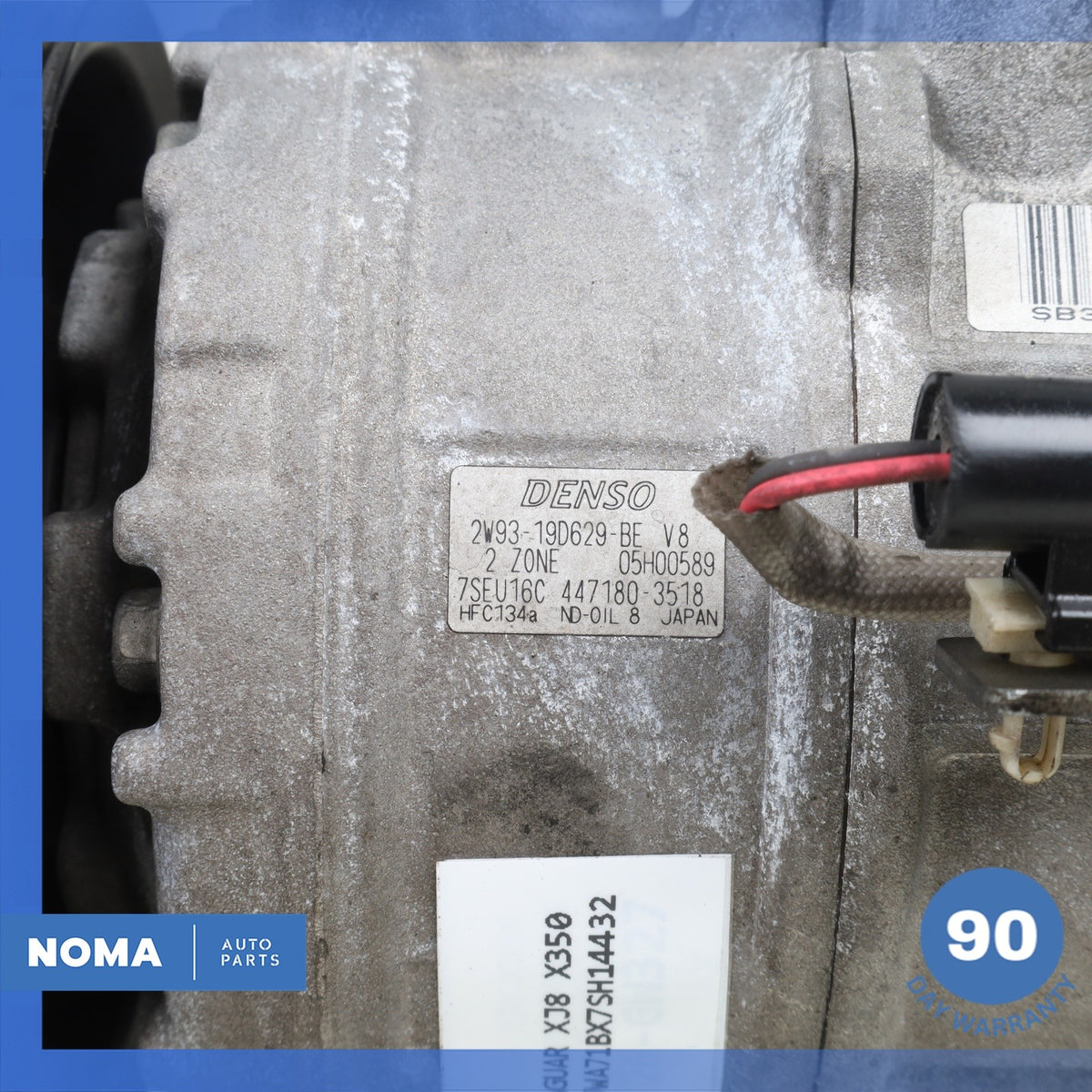 04-09 Jaguar X350 XJ8 VDP A/C AC Air Conditioning Compressor Clutch OEM 62k - photo 8