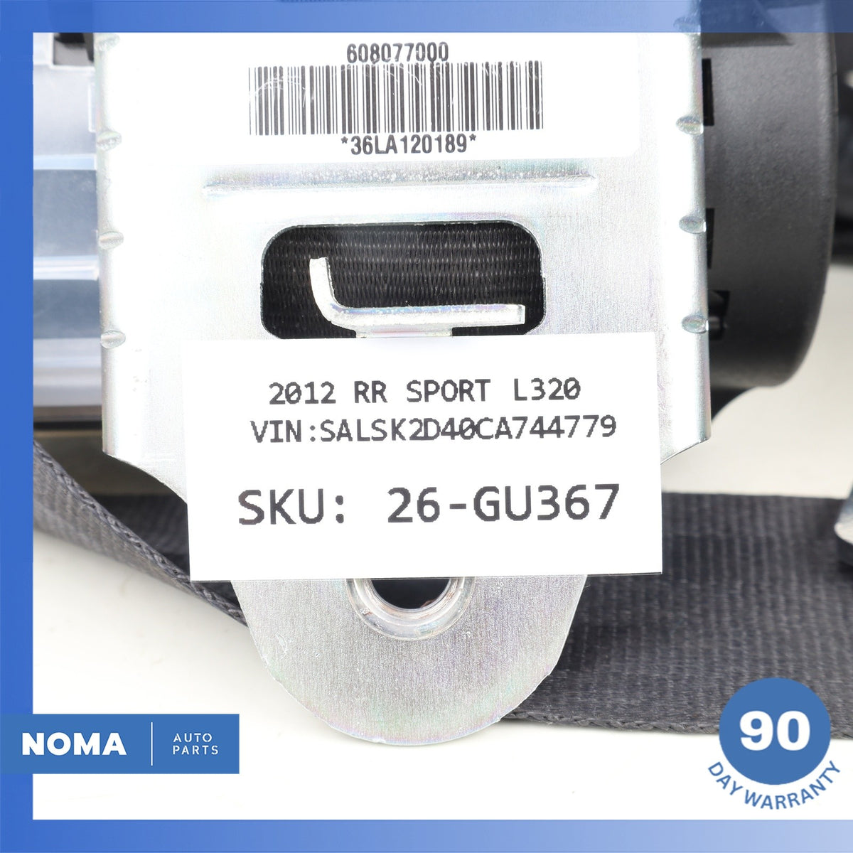 07-16 Range Rover Sport L320 LR4 Front Right Side Seat Belt EVB500900 OEM - photo 17