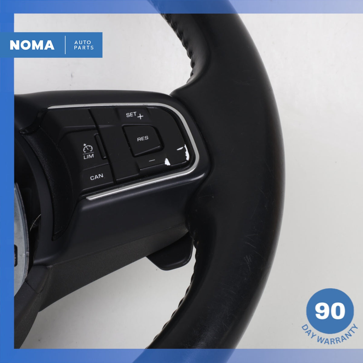 16-21 Jaguar X260 XF XE F-Pace Steering Wheel w/ Paddle Shifters Black OEM - photo 5