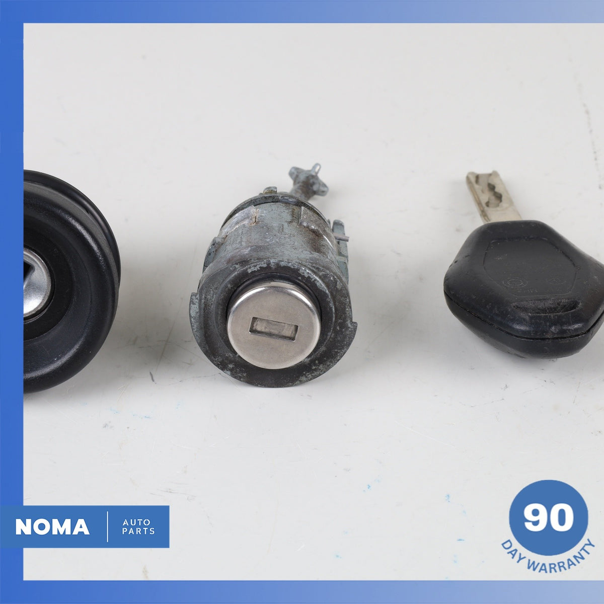 03-08 BMW E85 Z4 Trunk Ignition Safety Lock Barrel Set / Key 32307197330 OEM - photo 4