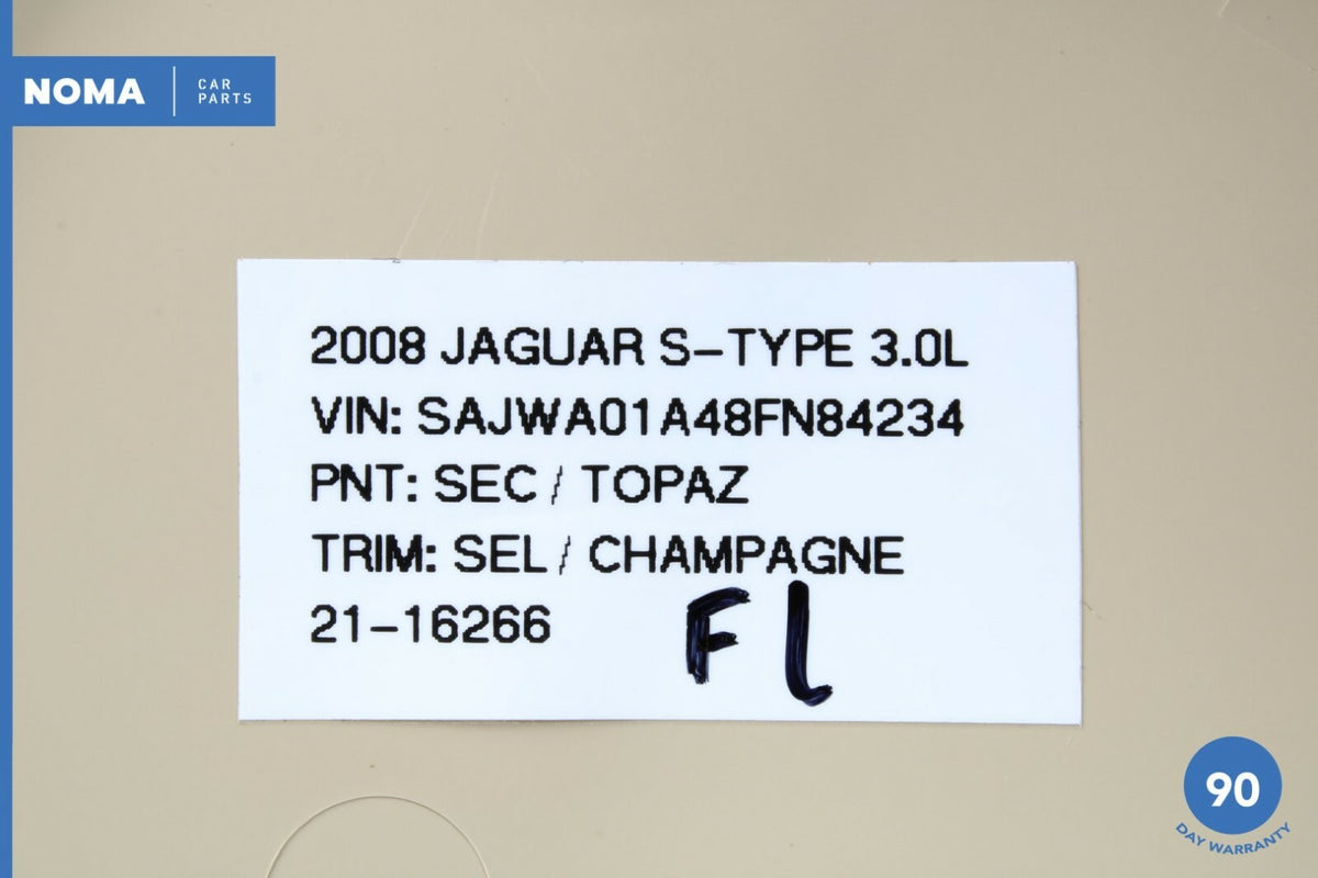 03-08 Jaguar S-Type X206 Front Left Side Seat Valance Cover Panel Trim SEL OEM - photo 8