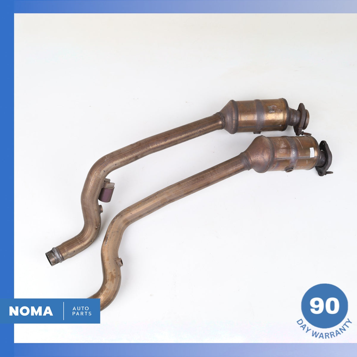 16-19 Jaguar X351 XJL XJ 3.0L Left & Right Side Exhaust Downpipe Set OEM - photo 10