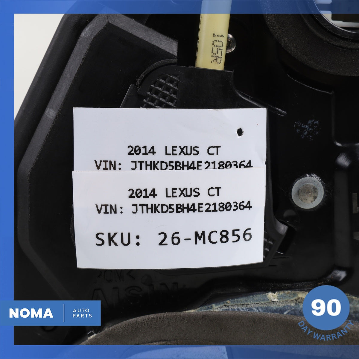 Lexus ZWA10 CT200h Rear Left Driver Door Lock Latch w/ Cable OEM - photo 14