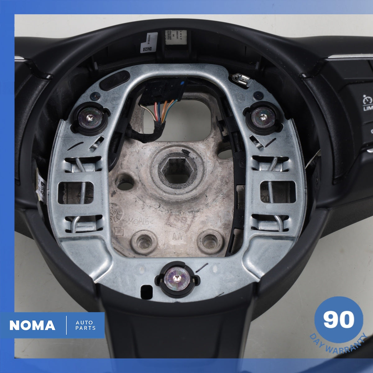 16-21 Jaguar X760 XE XF F-Pace Steering Wheel w/ Paddle Shifters Black OEM - photo 3
