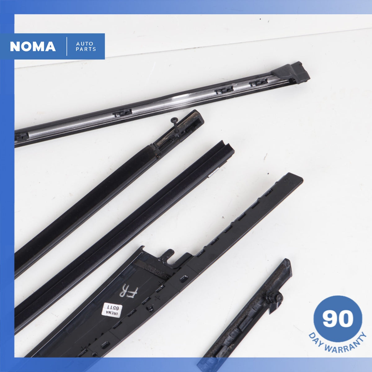 12-19 LR Range Rover Evoque L538 Front Right Outer Door Window Molding Set OEM - photo 10