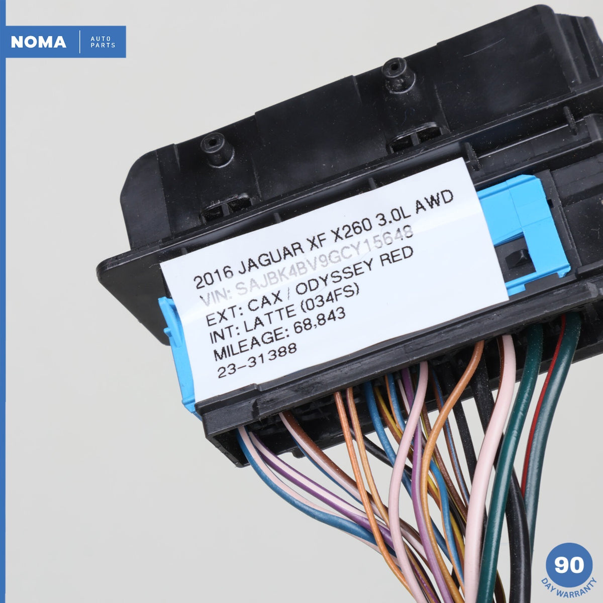 16-17 Jaguar XF X260 Rear Left or Right Cabin To Door Wire Wiring Harness OEM - photo 13
