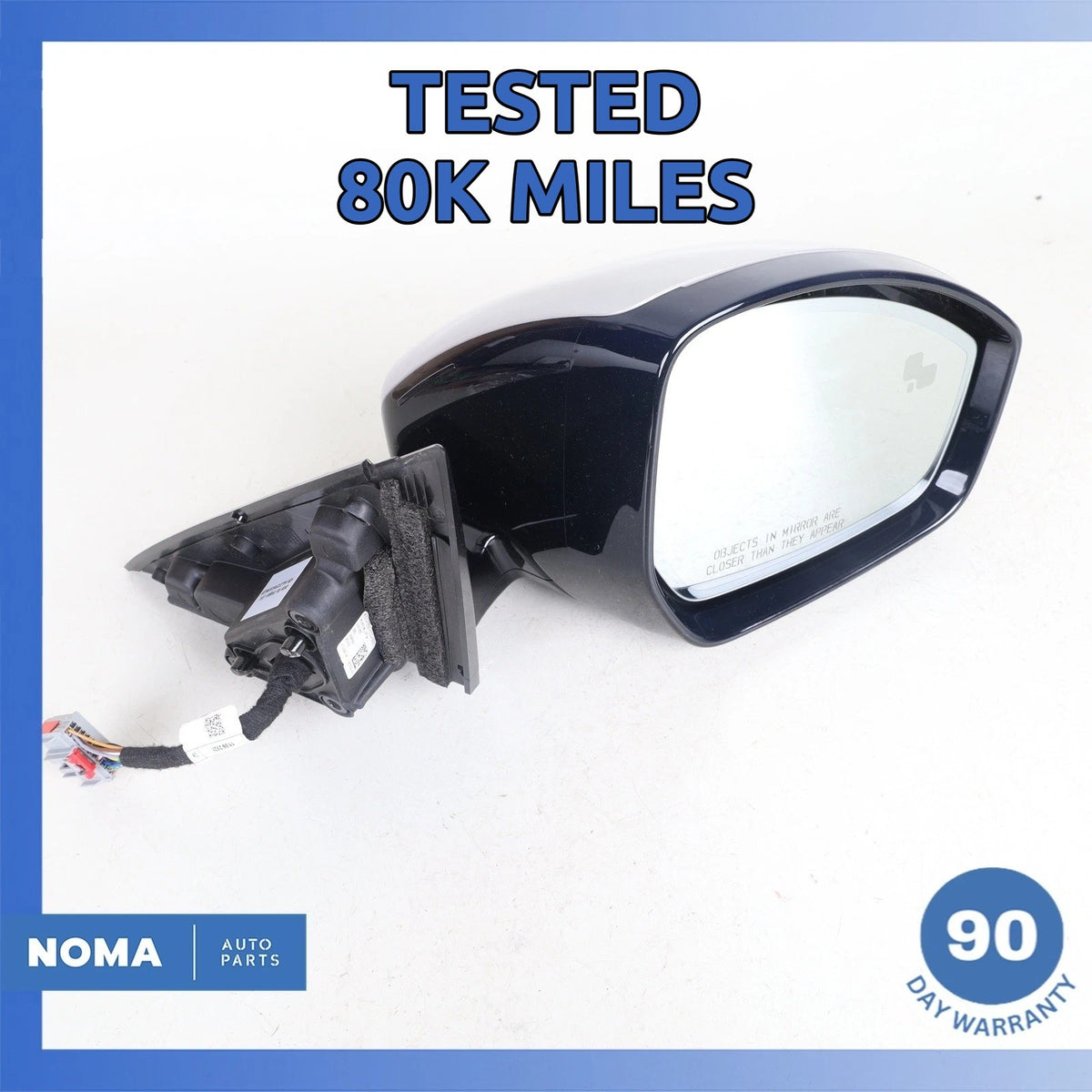 20-23 Evoque L551 Right Side Rear View Mirror Assembly w/ Blind Spot OEM 80k - photo 1