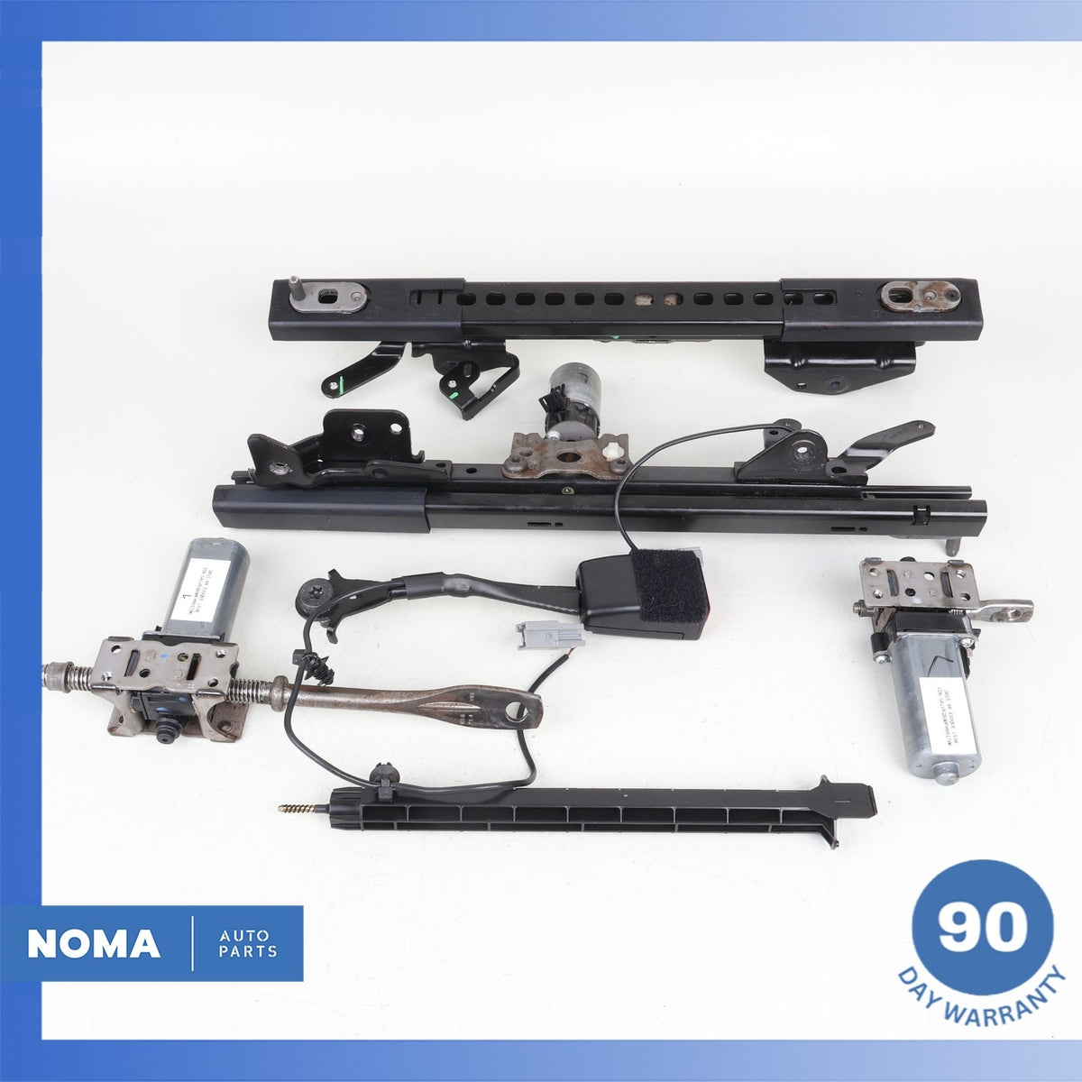 12-17 Range Rover Evoque L538 Front Left Side Seat Rail Motor Set w/ Buckle OEM - photo 1