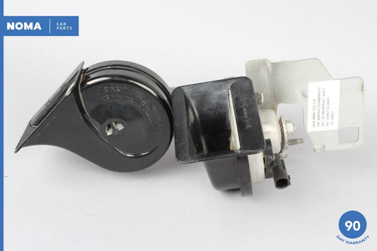 04-10 BMW 530i E60 E61 High & Low Bass Tone Horn Sound Signal Set of 2 OEM - photo 1