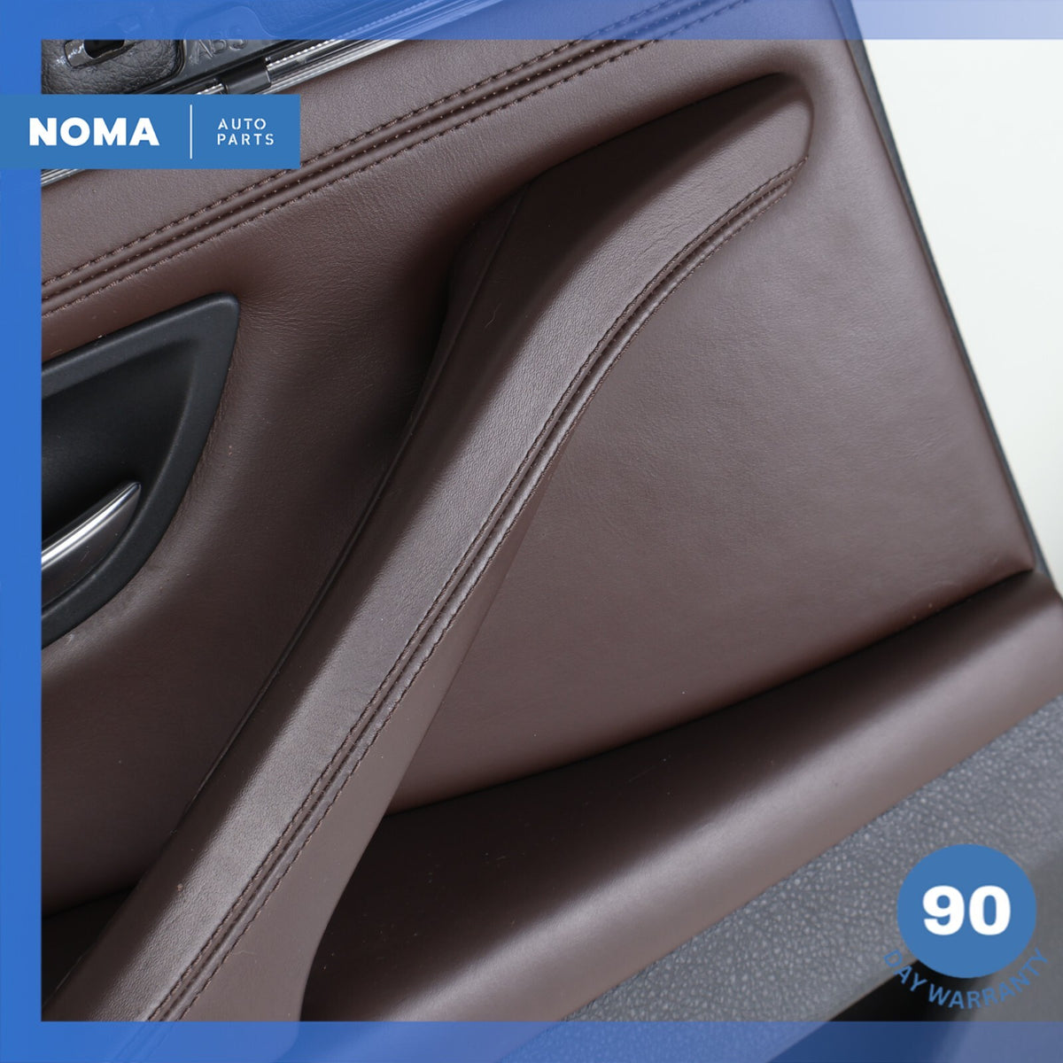 11-16 BMW F10 528i 535i Rear Left Interior Door Panel Assembly Nappa Brown OEM - photo 9