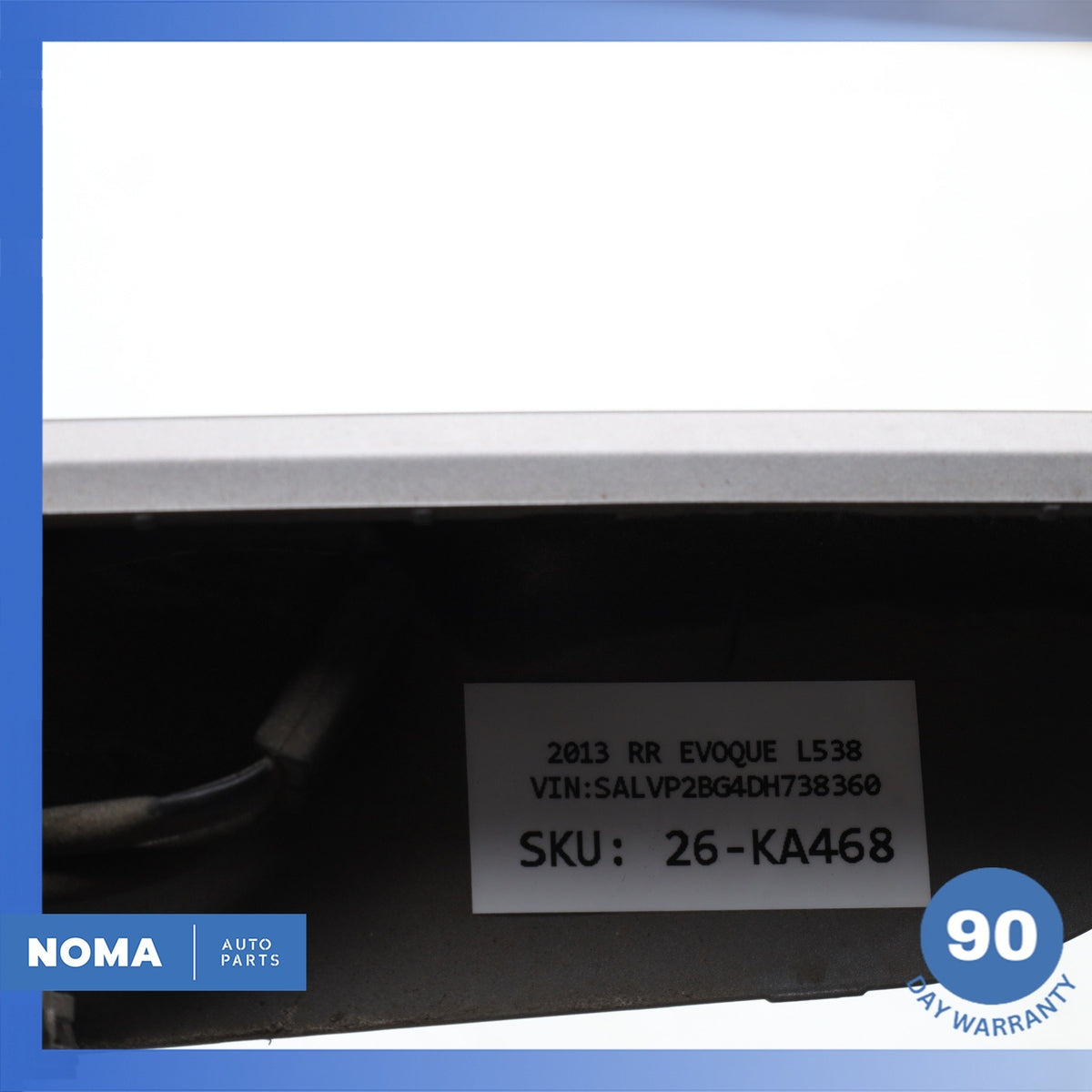 12-15 Range Rover Evoque L538 Rear Trunk Bezel License Plate Light Lamp Trim OEM - photo 17