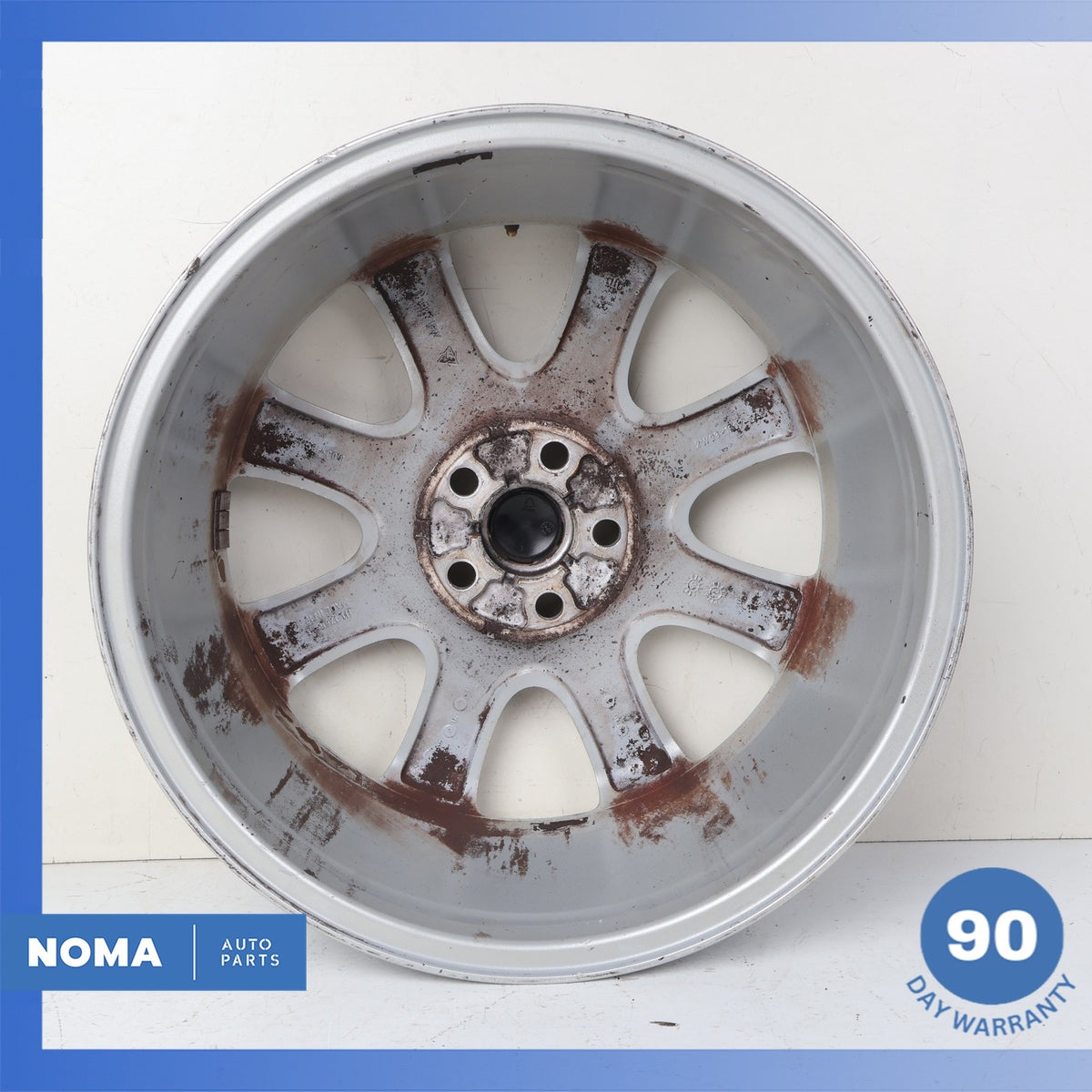 04-09 Jaguar X350 XJ8 Vanden Plas Dynamic 8 x R18 18" Wheel Rim Silver OEM - photo 11