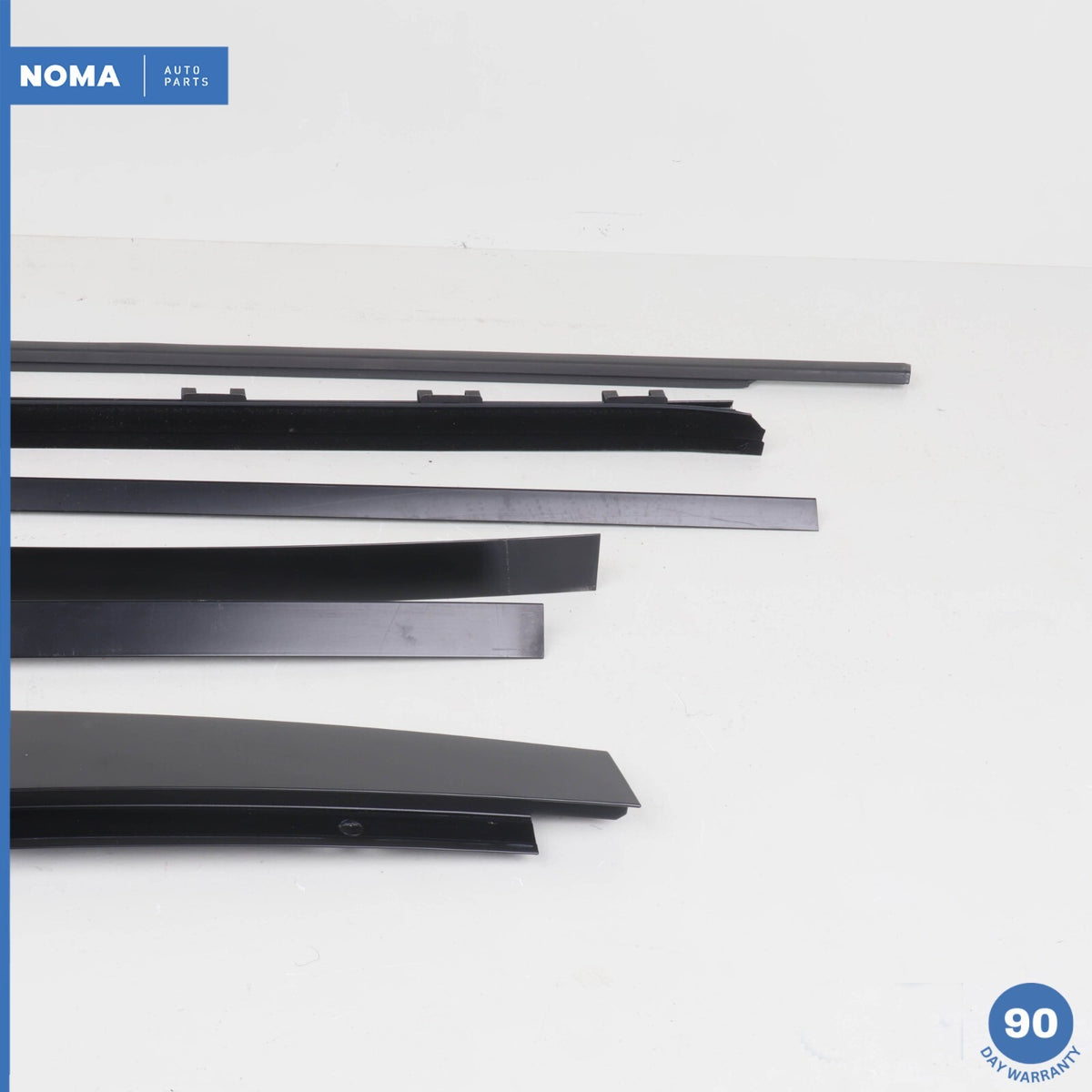 03-12 Range Rover L322 Rear Left Outer Door Window Molding Frame Set w/ Seal OEM - photo 2