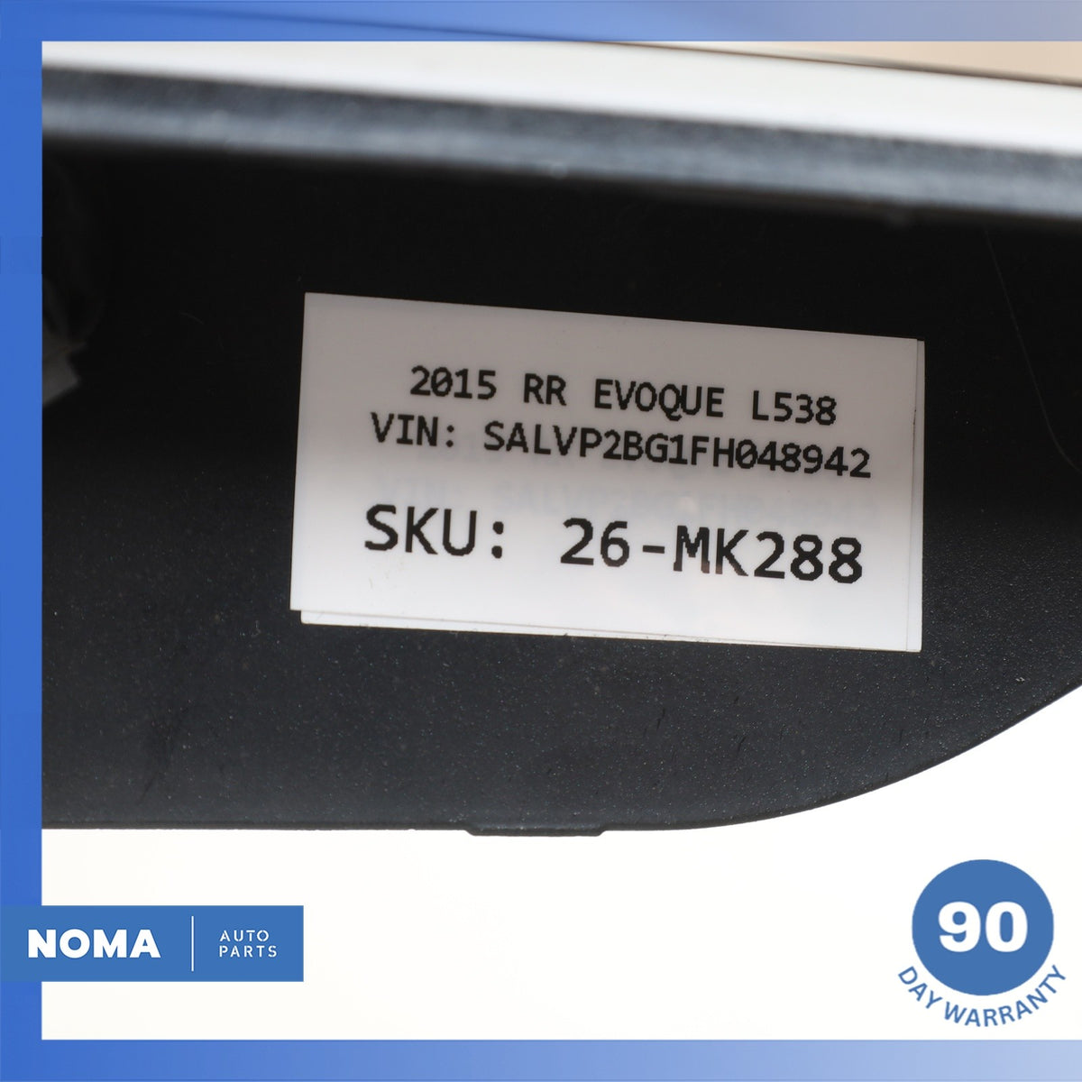 12-15 Range Rover Evoque L538 Rear Trunk Bezel License Plate Light Lamp Trim OEM - photo 21
