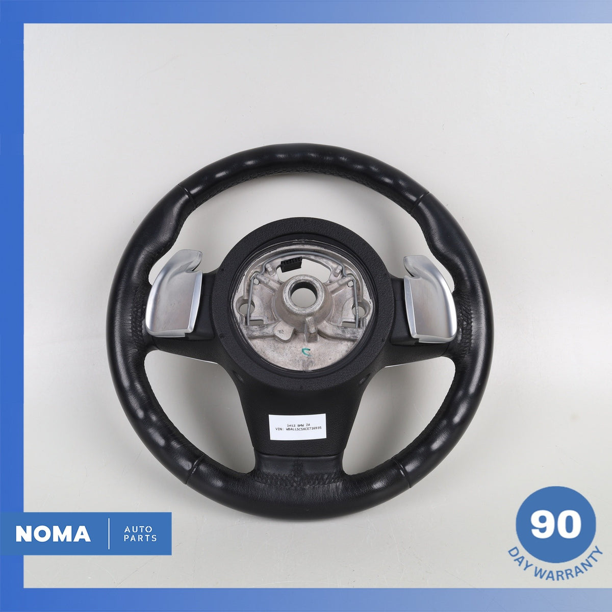 09-16 BMW E89 Z4 Sport Steering Wheel w/ Paddle Shifters Black 32306792906 OEM - photo 10