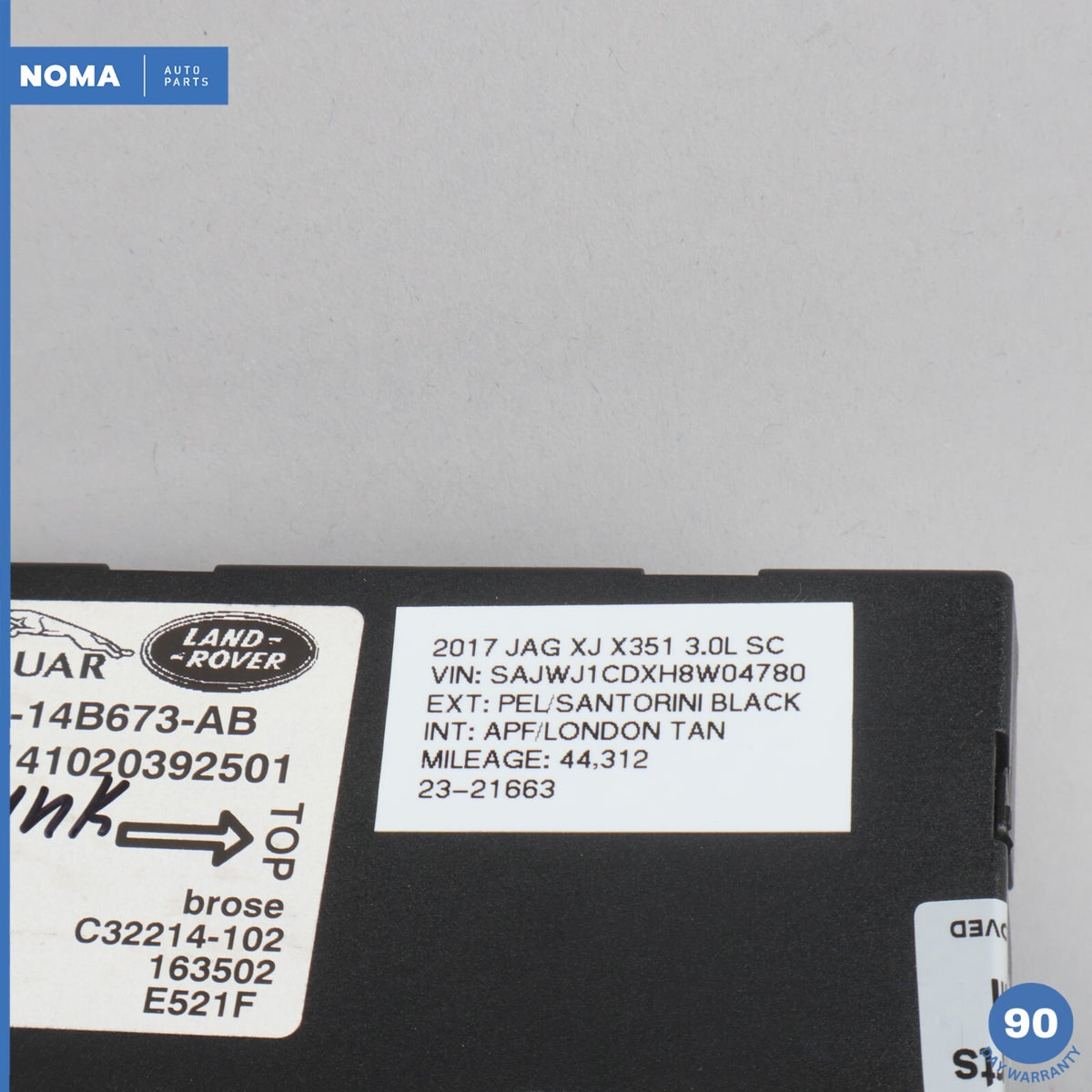 10-19 Jaguar XJ X351 Trunk Power Deck Liftgate Control Module FW9314B673AB OEM - photo 4