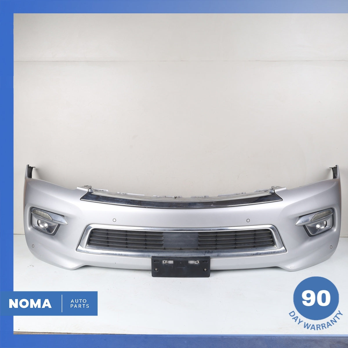 15-17 Infiniti Z62 QX80 Front Bumper Cover Panel Assembly Silver 620225ZA0H OEM - photo 1