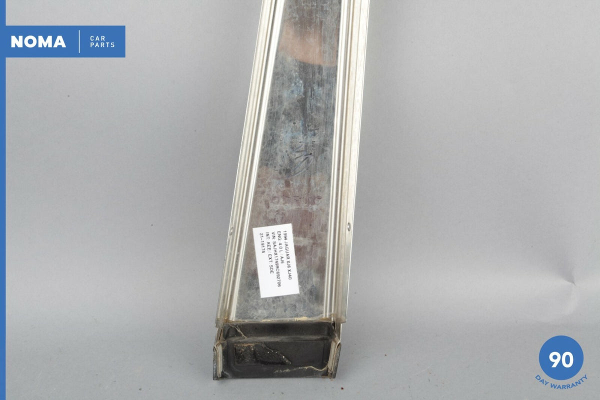 88-94 Jaguar XJ6 XJ40 Right Passenger Side Exterior B Pillar Molding Chrome OEM - photo 11