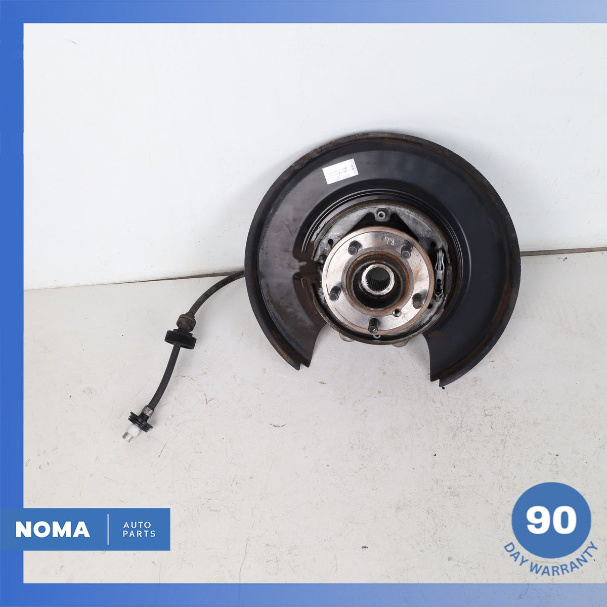 10-12 Land Rover Range Rover L322 Rear Left Spindle Knuckle Hub w/ Shield OEM - photo 2