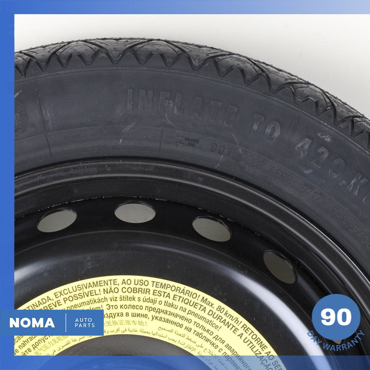 11-18 Audi D4 A8L Emergency Spare Tire Wheel Donut Rim 19" 19 OEM - photo 2
