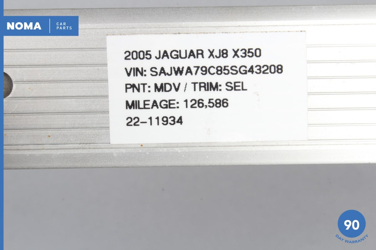 05-09 Jaguar XJ8 VDP X350 X358 LWB Rear Right or Left Door Scuff Plate Trim OEM - photo 9