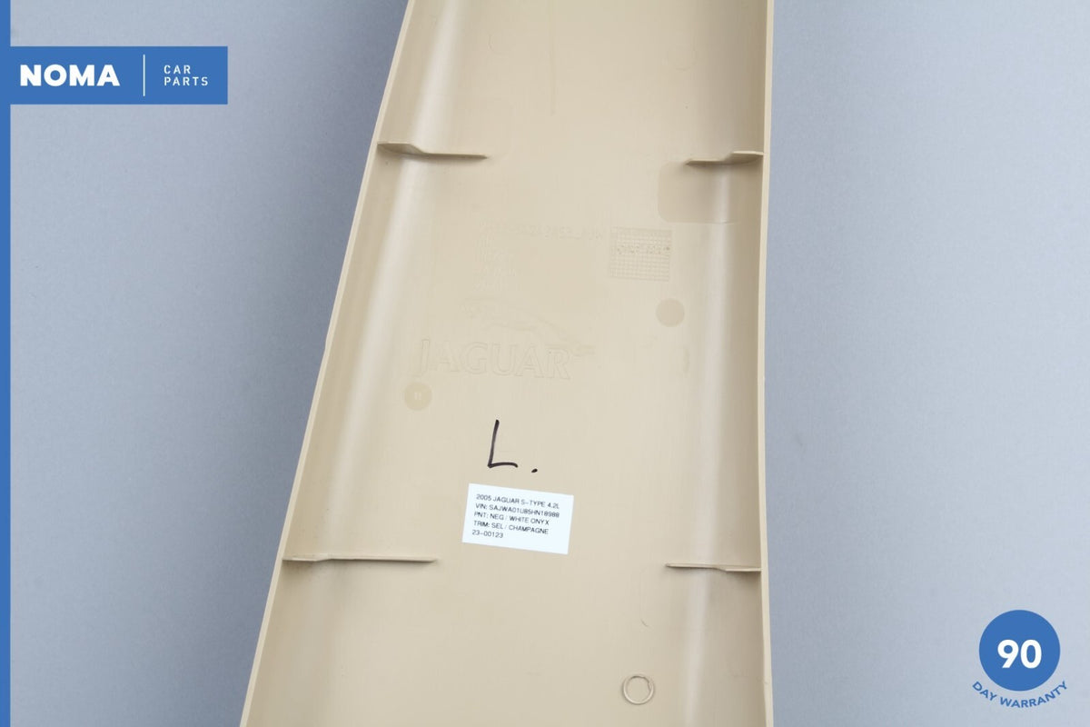 05-08 Jaguar S-Type X204 Left Driver Side B-Pillar Trim Cover Panel SEL OEM - photo 14