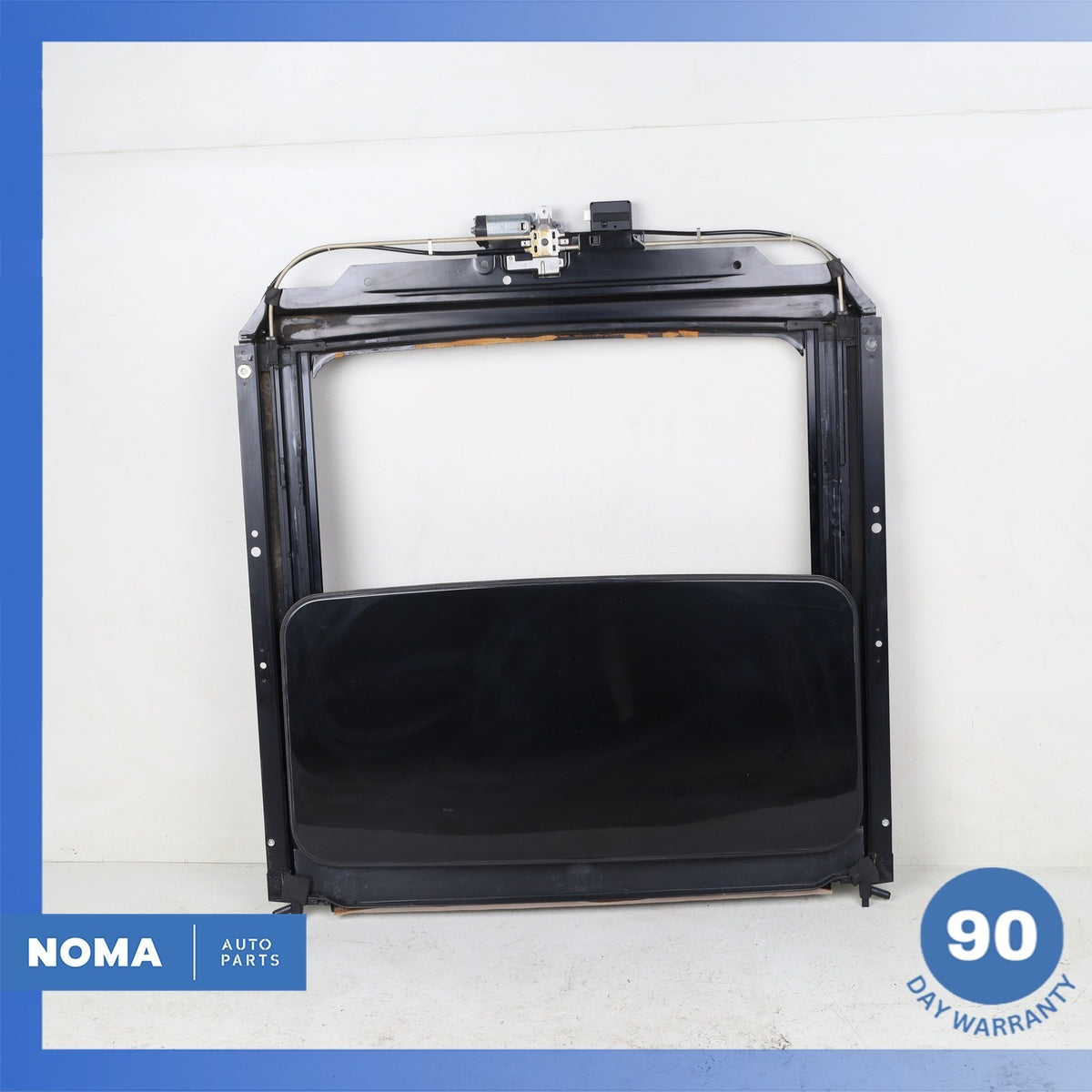 95-03 Jaguar X308 XJ8 XJ6 Top Sun Roof Sunroof Glass Track Rail Black OEM - photo 1