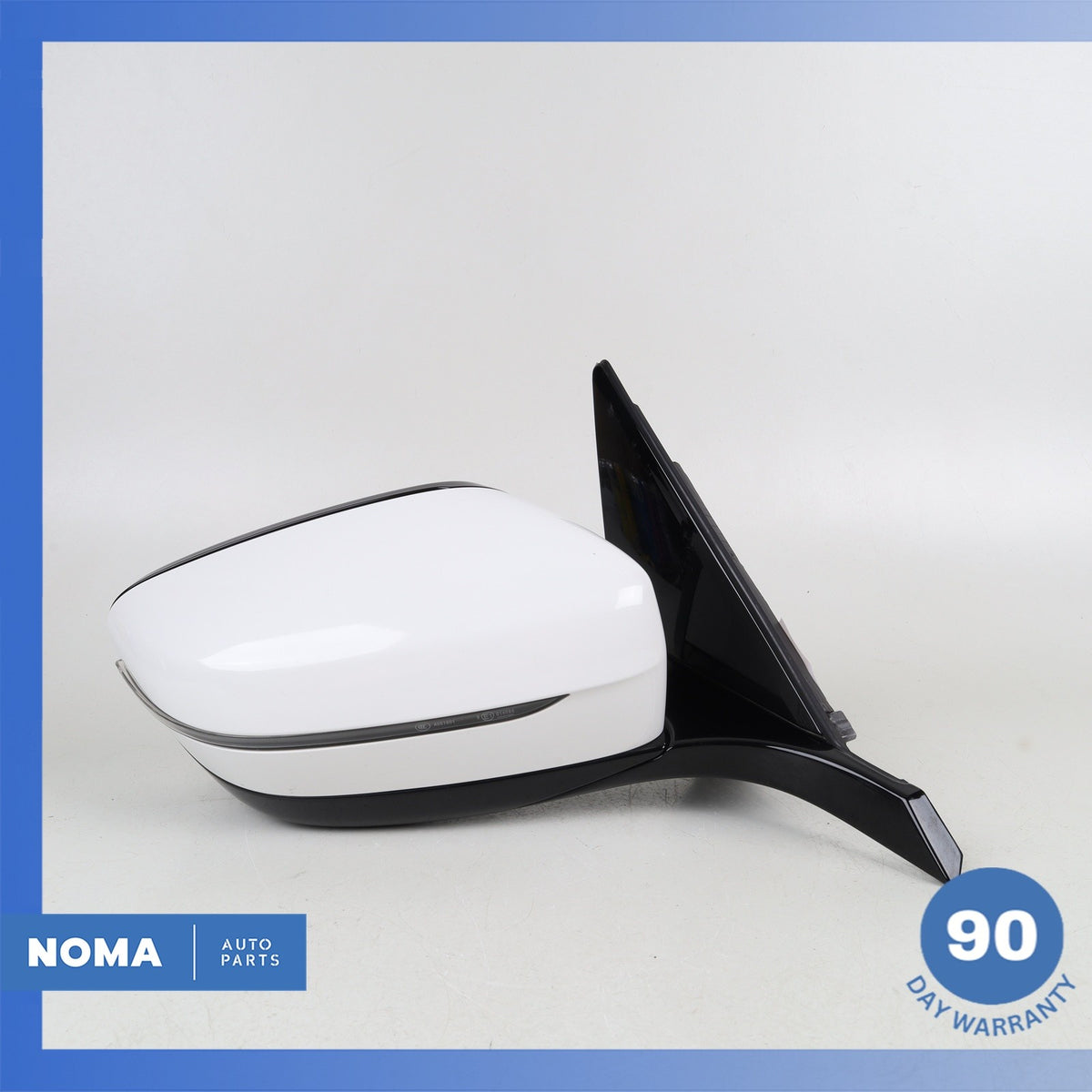 16-19 BMW G12 740i 750i Right Passenger Side Door Rear View Mirror White OEM 76k - photo 8