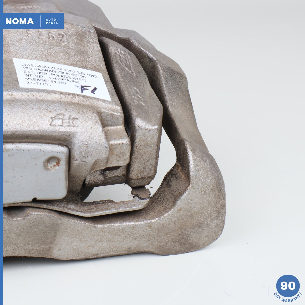 10-15 Jaguar XF X250 3.0L S/C Front Left Side Brake Caliper CW932B302AA OEM - photo 2