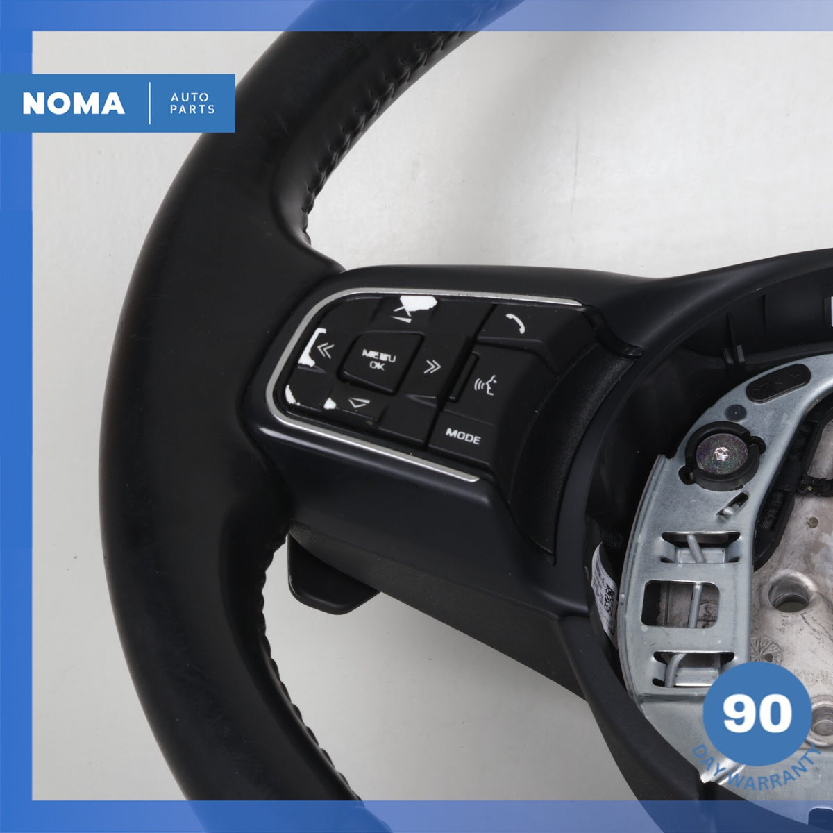 16-21 Jaguar X260 XF XE F-Pace Steering Wheel w/ Paddle Shifters Black OEM - photo 9