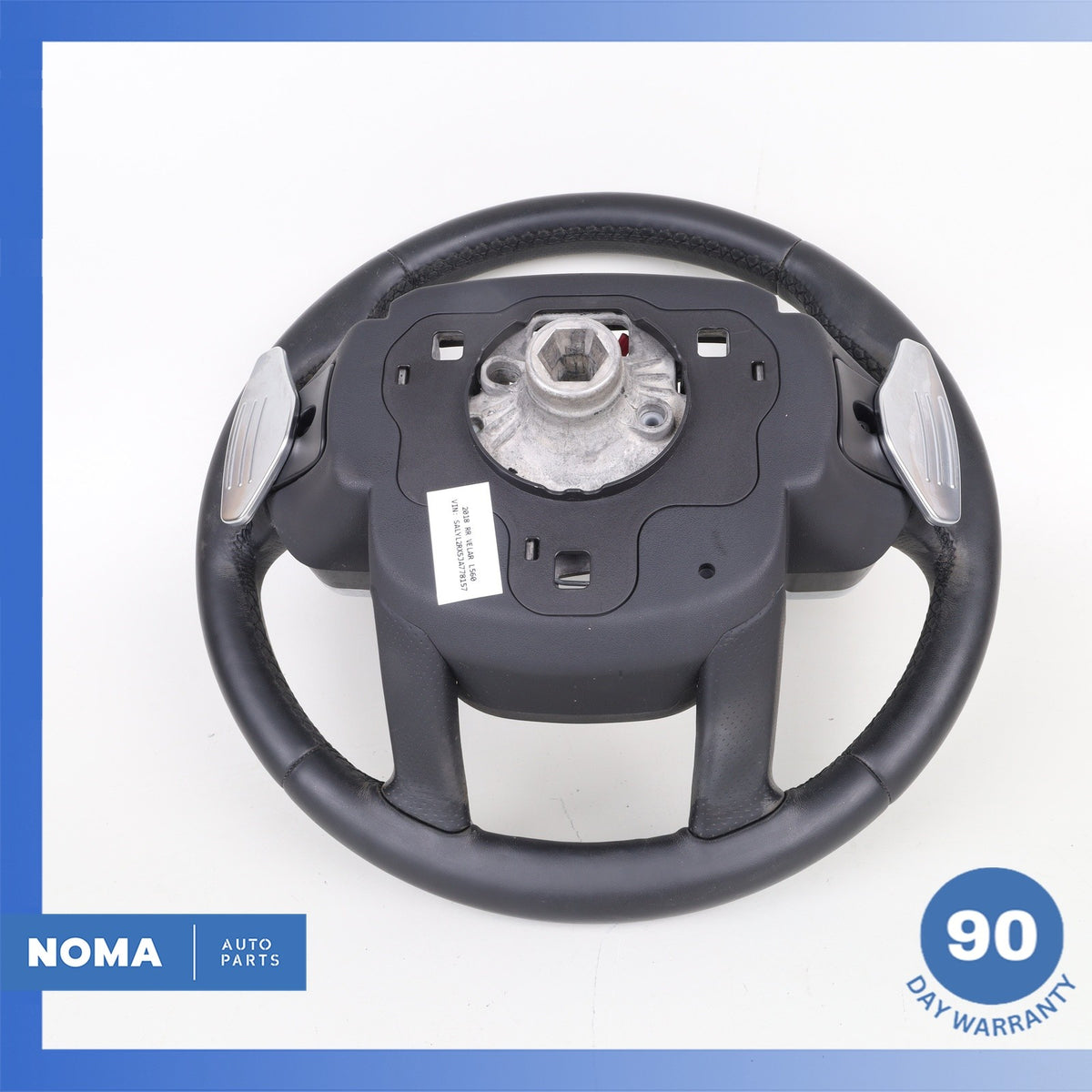 18-20 Range Rover L560 Velar Heated Steering Wheel w/ Paddle Shifters Black OEM - photo 15